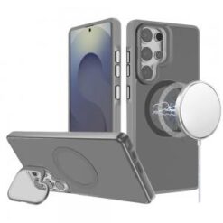 Samsung s26 Ultra Frame Aluminium Camera Stand Metallic Buttons [Magnetic Circle] Tough HQ Hybri