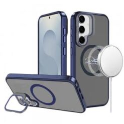 Samsung s26 Frame Aluminium Camera Stand Metallic Buttons [Magnetic Circle] Tough HQ Hybrid Case