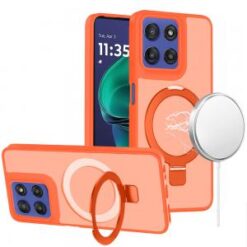 Moto G Stylus 5G 2026/2025 Magnetic Matching Ring Stand Full Rotation Matte Hybrid - Cosmic Oran