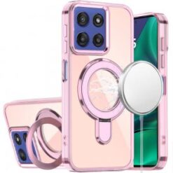 Moto G Stylus 5G 2026/2025 CHROME HQ Rotational Magnetic Ring Hybrid - Light Pink