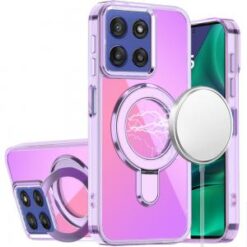 Moto G Stylus 5G 2026/2025 CHROME HQ Rotational Magnetic Ring Hybrid - Light Purple