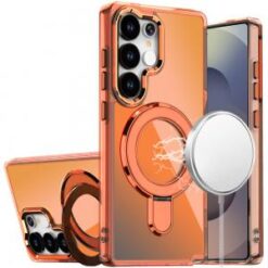 Samsung s26 Ultra CHROME HQ Rotational Magnetic Ring Hybrid - Cosmic Orange