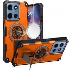 For Moto G 5G 2025/2026 / G PLAY 2026 CD Texture Design Magnetic Car Mount Friendly HQ Hybrid - Cosm