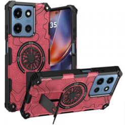 For Moto G 5G 2025/2026 - G Play 2026 - CD Texture Design Magnetic Car Mount Friendly HQ Hybrid - A