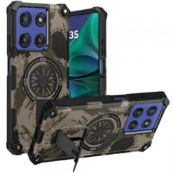 Moto G Stylus 5G 2026/2025 CD Texture Design Magnetic Car Mount Friendly HQ Hybrid - B