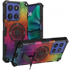 Moto G Stylus 5G 2026/2025 CD Texture Design Magnetic Car Mount Friendly HQ Hybrid - E