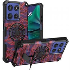 Moto G Stylus 5G 2026/2025 CD Texture Design Magnetic Car Mount Friendly HQ Hybrid - F