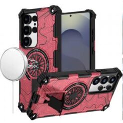 Samsung s26 Ultra CD Texture Design Magnetic Car Mount Friendly HQ Hybrid - A