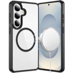 Samsung s26 Magnetic Ring HQ Transparent Thick 2.0mm Hybrid Case - Black