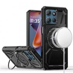 For Moto G 5G 2025/2026 - G Play 2026 - Loop Hybrid with [Magnetic Ring Circle] 360 degrees Rotation