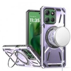 Moto G Power 2026/2025 Loop Hybrid with [Magnetic Ring Circle] 360 degrees Rotational Kickstand