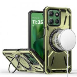 Moto G Power 2026/2025 Loop Hybrid with [Magnetic Ring Circle] 360 degrees Rotational Kickstand