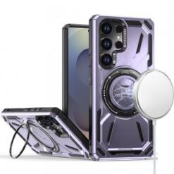 Samsung s26 Ultra Loop Hybrid with [Magnetic Ring Circle] 360 degrees Rotational Kickstand Case