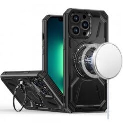 iPhone 13 Pro  Loop Hybrid with [Magnetic Ring Circle] 360 degrees Rotational Kickstand Case Cov