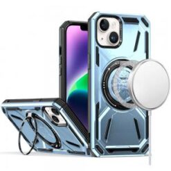 iPhone 14/13 Loop Hybrid with [Magnetic Ring Circle] 360 degrees Rotational Kickstand Case Cover