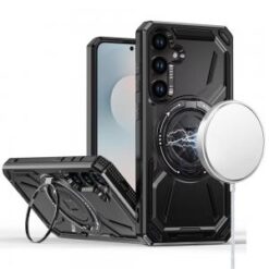 Samsung s26 Loop Hybrid with [Magnetic Ring Circle] 360 degrees Rotational Kickstand Case Cover