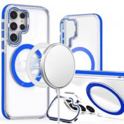 Samsung s26 Ultra MagSonic Camera Bracket Stand Magnetic Ring Circle Hybrid - Blue