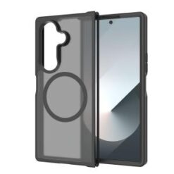 Samsung Z Fold 7 [Magnetic Circle] Smooth Safe Matte Feel Hybrid Case - Black