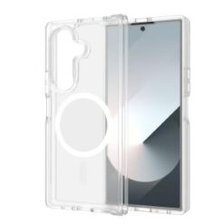 Samsung Z Fold 7 [Magnetic Circle] Smooth Safe Matte Feel Hybrid Case - Clear