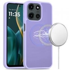 Moto G Stylus 5G 2026/2025 [Magnetic Circle] Smooth Safe Matte Feel Hybrid Case - Light Purple