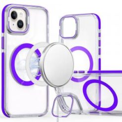 iPhone 13/14 MagSonic Camera Bracket Stand Magnetic Ring Circle Hybrid - Purple