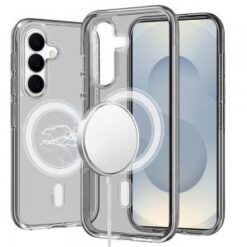 Samsung s26 Sturdy Ultra [Magnetic Circle] Thick 3mm Transparent Hybrid - Smoke