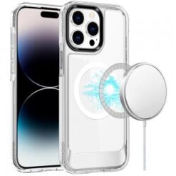 iPhone 14/13 Thick Transparent HQ [Magnetic Circle] Case - Clear