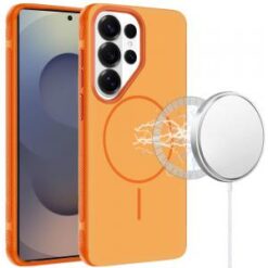 Samsung s26 Ultra Premium Edged Core Matte Thick Super Magnetic Hybrid Case - Cosmic Orange