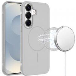 Samsung s26 Premium Edged Core Matte Thick Super Magnetic Hybrid Case - Clear