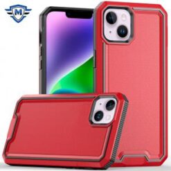 iPhone 14/13 METKASE Rank Tough Strong Modern Fused Hybrid in Slide-Out Package - Red