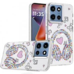 For Moto G 5G 2025/2026 - G Play 2026 - Resin Epoxy Design Diamond Metal Edged Hybrid Case - G