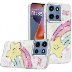 For Moto G 5G 2025/2026 - G Play 2026 - Resin Epoxy Design Diamond Metal Edged Hybrid Case - H