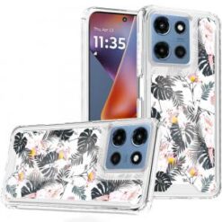 For Moto G 5G 2025/2026 - G Play 2026 - Beautiful TPU Designs Case Case - Tropical Flamingo & Leaves