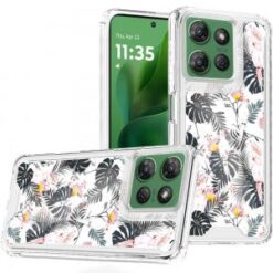 Moto G Power 5G 2026/2025 Beautiful TPU Designs Case Case - Tropical Flamingo & Leaves