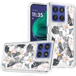 Moto G Stylus 5G 2026/2025 Beautiful TPU Designs Case Case - Tropical Flamingo & Leaves