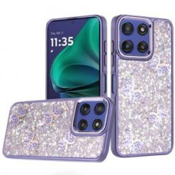 Moto G Stylus 5G 2026/2025 Cute Butterfly Ornaments Diamonds Shimmer Matching Metallic HQ Hybrid