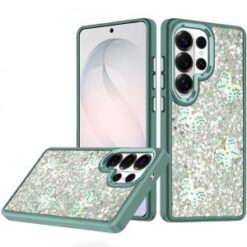 Samsung s26 Ultra Cute Butterfly Ornaments Diamonds Shimmer Matching Metallic HQ Hybrid - Teal