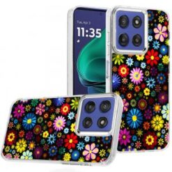 Moto G Stylus 5G 2026/2025 Beautiful Epoxy Designs With Chrome Metallic Edges Hybrid - 2