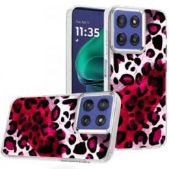 Moto G Stylus 5G 2026/2025 Beautiful Epoxy Designs With Chrome Metallic Edges Hybrid - 4