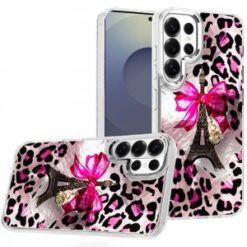 Samsung s26 Ultra Beautiful Epoxy Designs With Chrome Metallic Edges Hybrid - 3