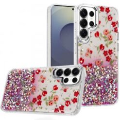 Samsung s26 Ultra Beautiful Epoxy Designs With Chrome Metallic Edges Hybrid - 5