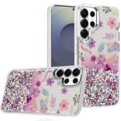 Samsung s26 Ultra Beautiful Epoxy Designs With Chrome Metallic Edges Hybrid - 6