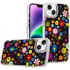 iPhone 13/14 Beautiful Epoxy Designs With Chrome Metallic Edges Hybrid - 2