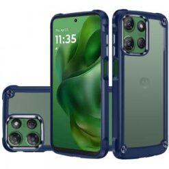 Moto G Power 2026/2025 Ultimate CaseX Transparent Hybrid Case with Metal Buttons And Camera Edge
