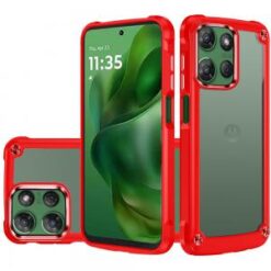 Moto G Power 2026/2025 Ultimate CaseX Transparent Hybrid Case with Metal Buttons And Camera Edge