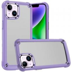iPhone 13/14 Ultimate CaseX Transparent Hybrid Case with Metal Buttons And Camera Edges - Light
