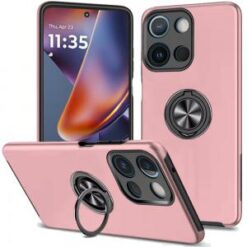 For Moto G 5G 2025/2026 - G Play 2026 - CHIEF Oil Painted Magnetic Ring Stand Hybrid Case Cover - Ro