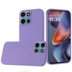 For Moto G 5G 2025/2026 - G Play 2026 - Classy Slick Chromed Around Hybrid Case Cover - Dark Purple