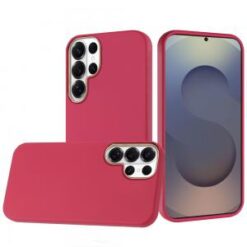 Samsung s26 Ultra Classy Slick Chromed Around Hybrid Case Cover - Hot Pink