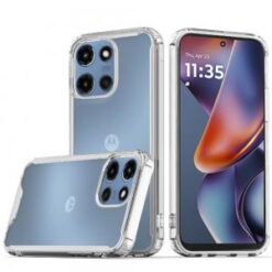 For Moto G 5G 2025/2026 - G Play 2026 - Colored Shockproof Transparent Hard PC TPU Hybrid Case Cover